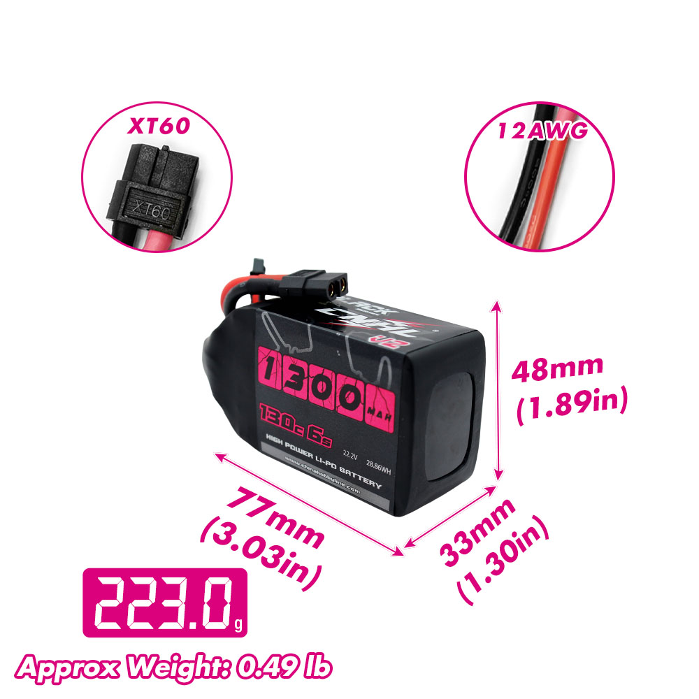 2 SZT. CNHL 6S 22.2V Bateria L – Fpv Drone Bag recenzja i cena